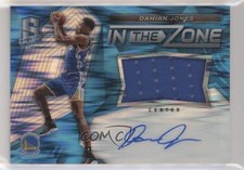 2016 Spectra In the Zone Memorabilia Neon Blue 38/99 Damian Jones #20 Auto 2b2