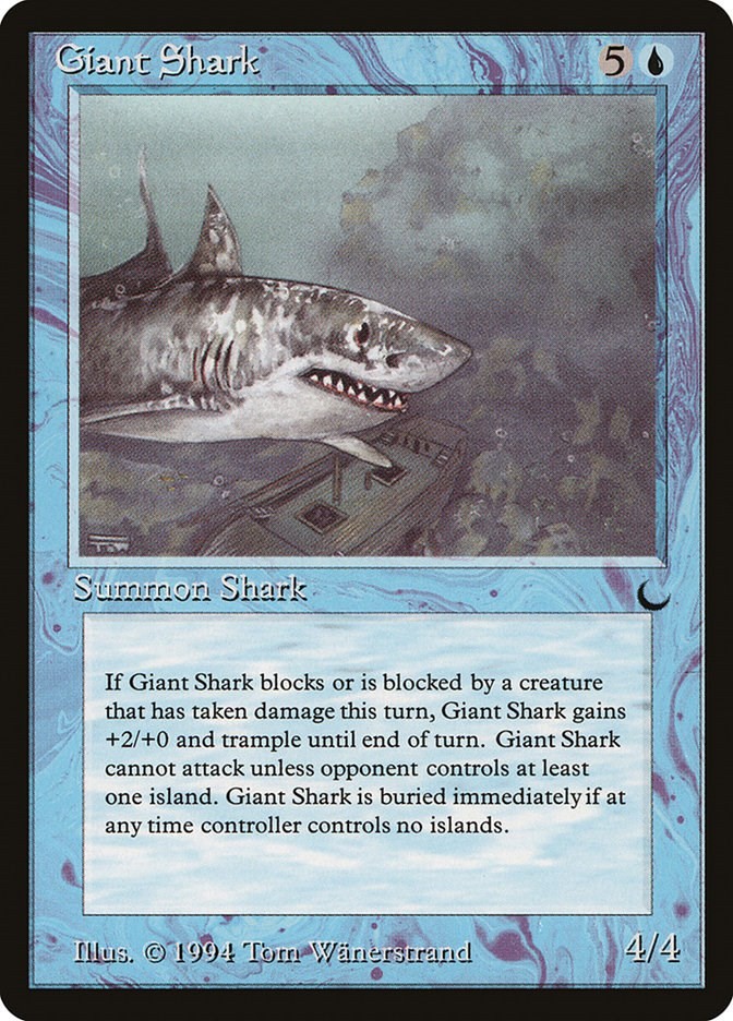 Giant Shark N/A LP Normal The Dark MTG EN