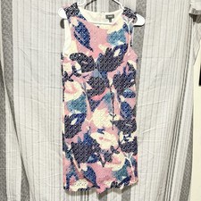 Loft Sleeveless Floral Print Dress