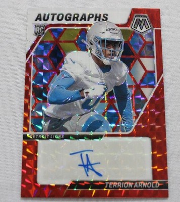 2024 Panini Mosaic Terrion Arnold #AM-TAD Auto TM8 Red Mosaic Near Mint /199