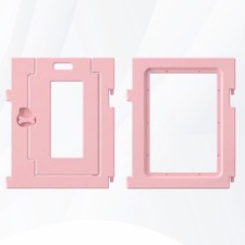 Pink Clear Acrylic Dog Playpen Indoor 24" H 2 Panels Tool-Open View DIY