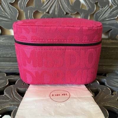 Dior GWP Miss Dior Pink Jacquard Vanity Cosmetic Case Beauty Pouch New
