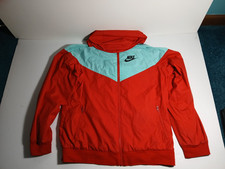 Nike Sportswear Wind Jacket Youth Size XL Loose Fit Teal  Red
