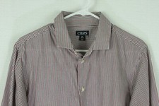 Chaps Boys Shirt XL Button Front Stripes Red White Blue Long Sleeve