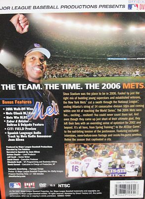 The Team,The Time,The 2006 Mets NEW DVD MLB Baseball Rare Footage