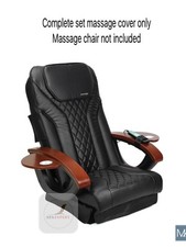 BLACK Massage seat back pillow cushion upholstery cover pedicure spa chair