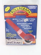 Rollagraph Roller Stamp System Vintage "Happy Birthday" Stamp Crafts Stamping