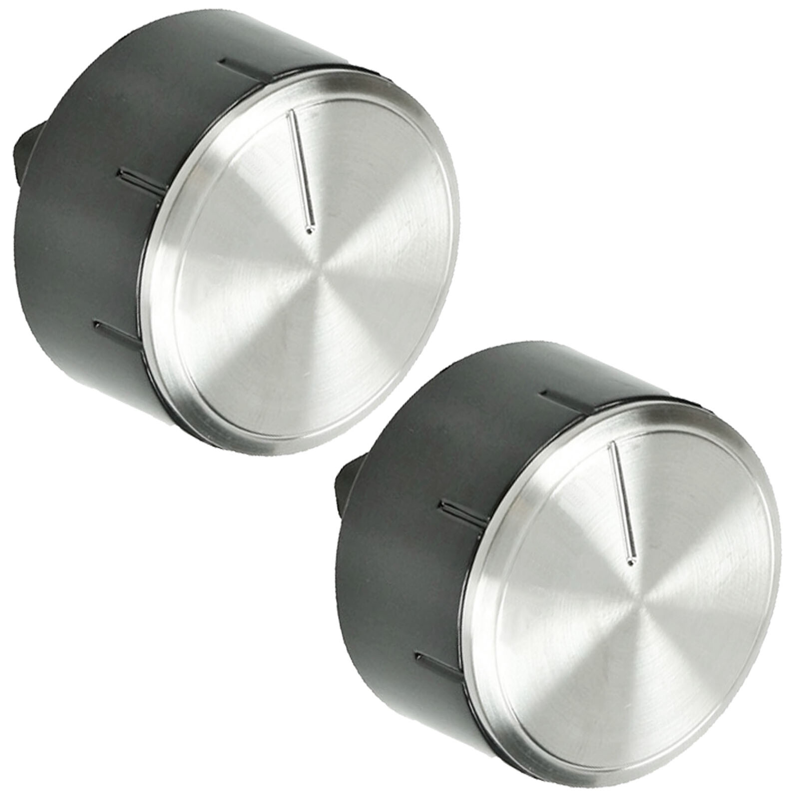 Oven Knob for BOSCH Cooker Oven Hob Switch Dial Silver Black 2 Knobs PCC PCP PCQ