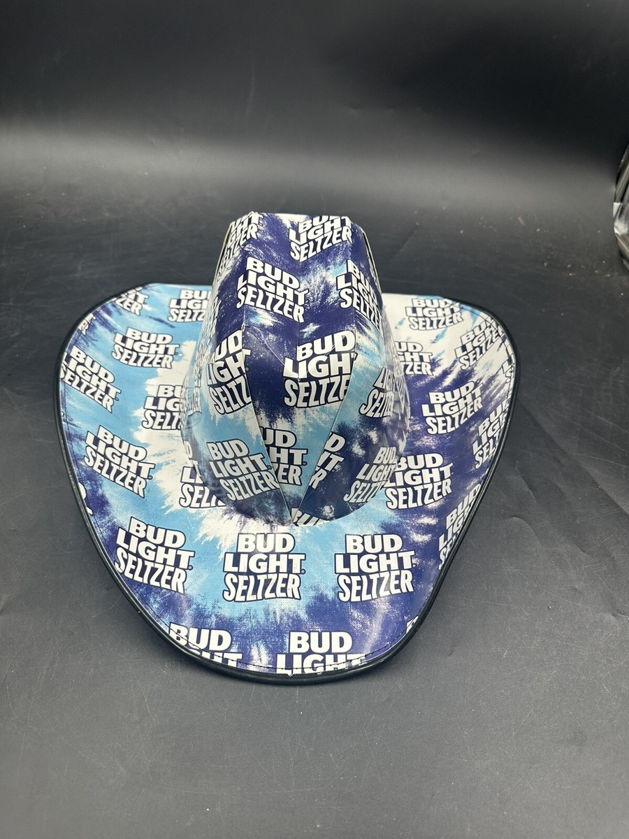 Bud Light Seltzer Cowboy Cardboard Beer Box Party Hat One Size