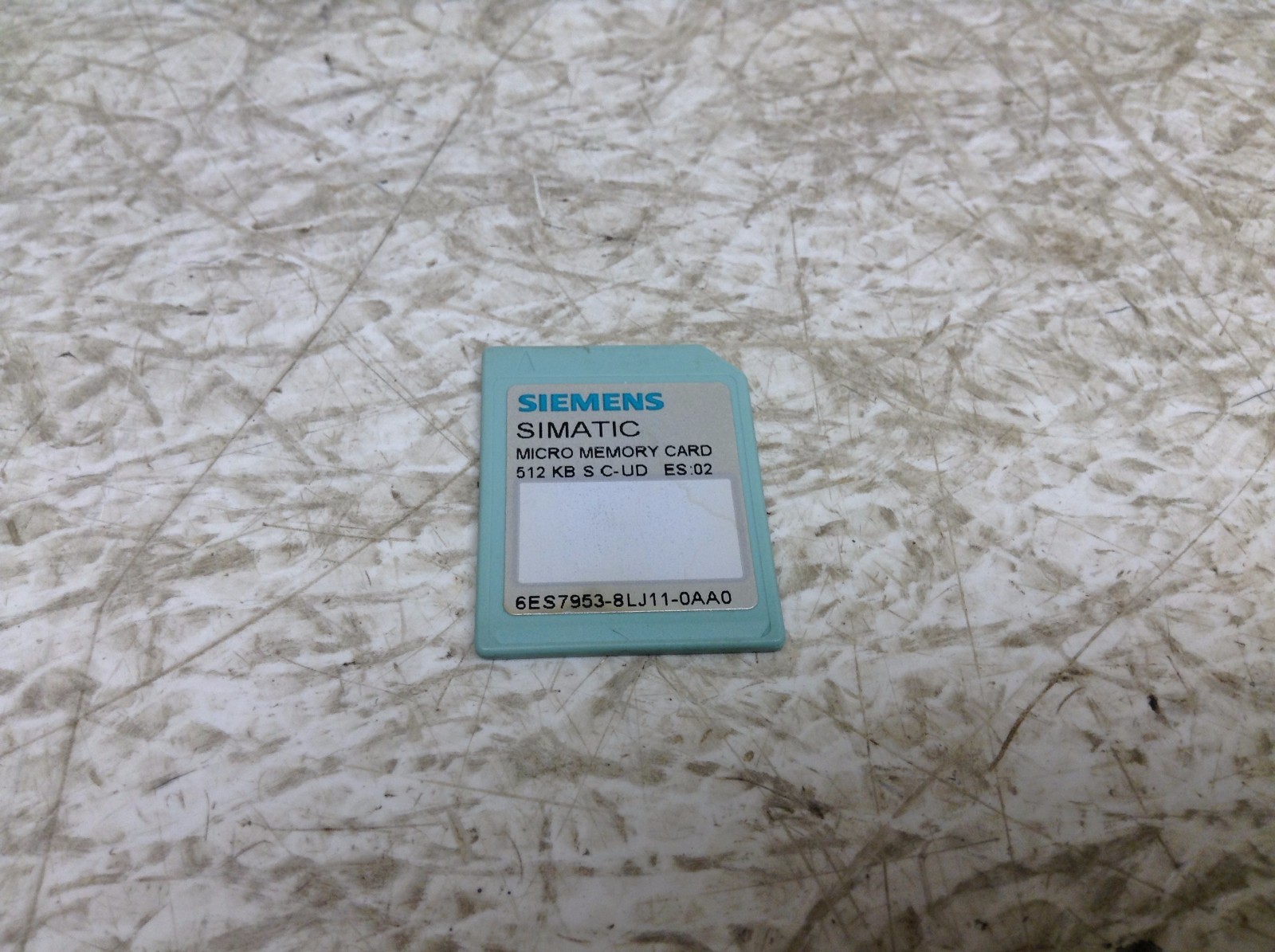 Siemens 6ES7953-8LJ11-0AA0 Micro Memory Card Simatic 512 kB 6ES79538LJ110AA0