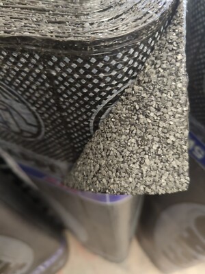 4,5 kg Fackel auf grünem Mineralfilz 1m x 1m Fackel auf Dachpappe SAPPI POLY