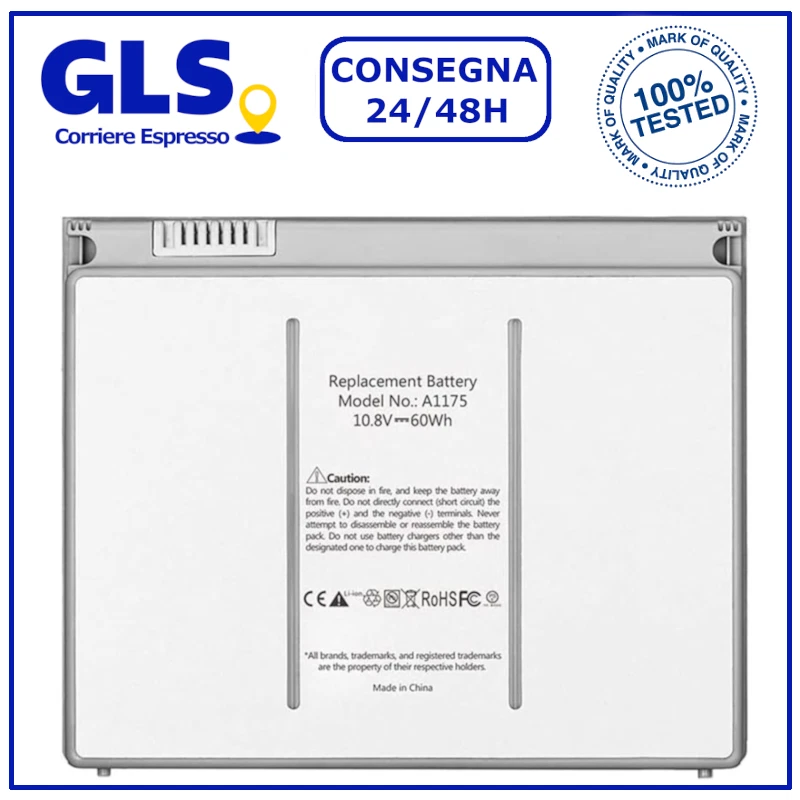 BATTERIA per APPLE MACBOOK PRO 15 2006/8 A1175 A1211 A1150 A1211 A1226 A1260