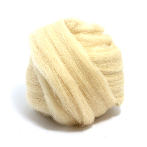 100g Dyed Merino Wool Top Sandstone Yellow Blonde Dreads Spinning Felting Roving
