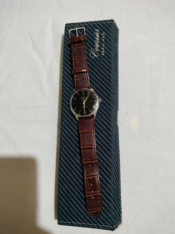 orologio Atlantic Worldmaster 36 mm Swiss Made 1969 cassa a vite numerata  - Imagen 4 de 4