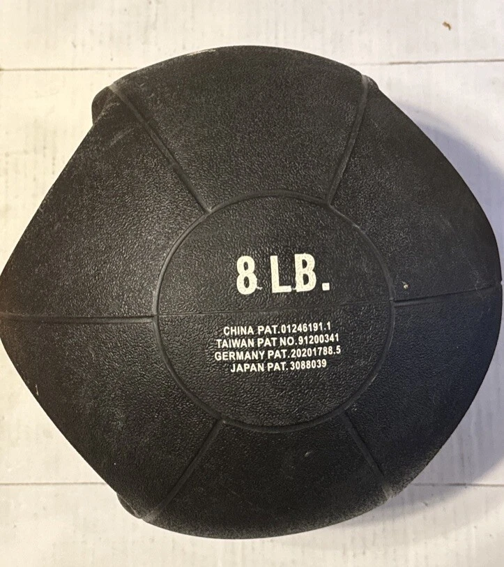 Equipo de ejercicio de entrenamiento balón medicinal con asas de doble agarre Gaiam 8 lb Foto 2 de 2