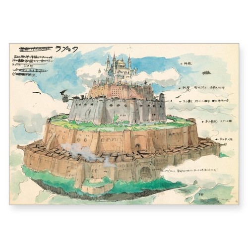 Miyazaki Hayao Image Board Collection 2 Laputa: Castle in the Sky Artbook PSL - Picture 3 of 3
