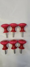 Bumper Pool Posts - Small Size - Set of 6 RED