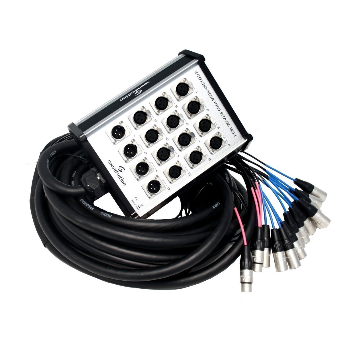 CIABATTA Stage Box 12 IN 4 OUT XLR CAVO 20 metri PROFESSIONALE - OFFERTA PROMO