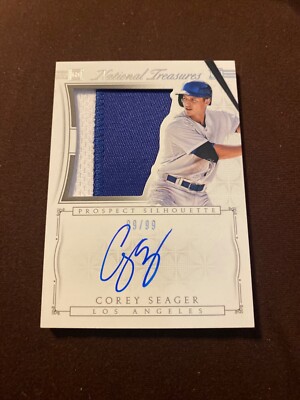 Corey Seager 2015 National treasures patch auto autograph #89/99 