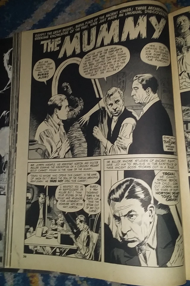 MONSTER WORLD No. 1 Nov. 1964 (COLLECTOR'S EDITION) The Mummy-art by Wally Wood Foto 4 de 4