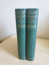 Antique Centenary Edition Dombey And Son Cherles Dickkens 1911,vol-1&2