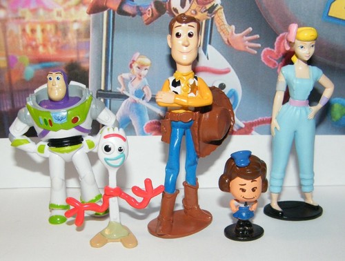 Disney Toy Story 4 Movie Cake Toppers 10 Old and All New Characters Forky - Picture 4 of 8