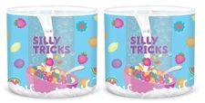 Goose Creek Cereal Silly Tricks Scented  3 Wick Candle 14.5 oz x2