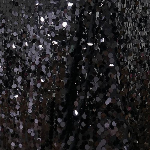 Black Rectangular 90x132" Large Payette Sequin Tablecloth Wedding Catering SALE - Picture 5 of 6