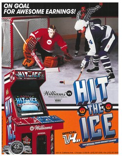 Hit the Ice Williams Video Arcade Flyer / Brochure / Ad - Excellent