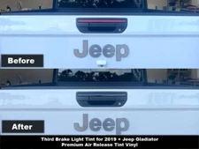 CRUX MOTORSPORTS THIRD BRAKE LIGHT OVERLAY FOR 2020 + JEEP GLADIATOR