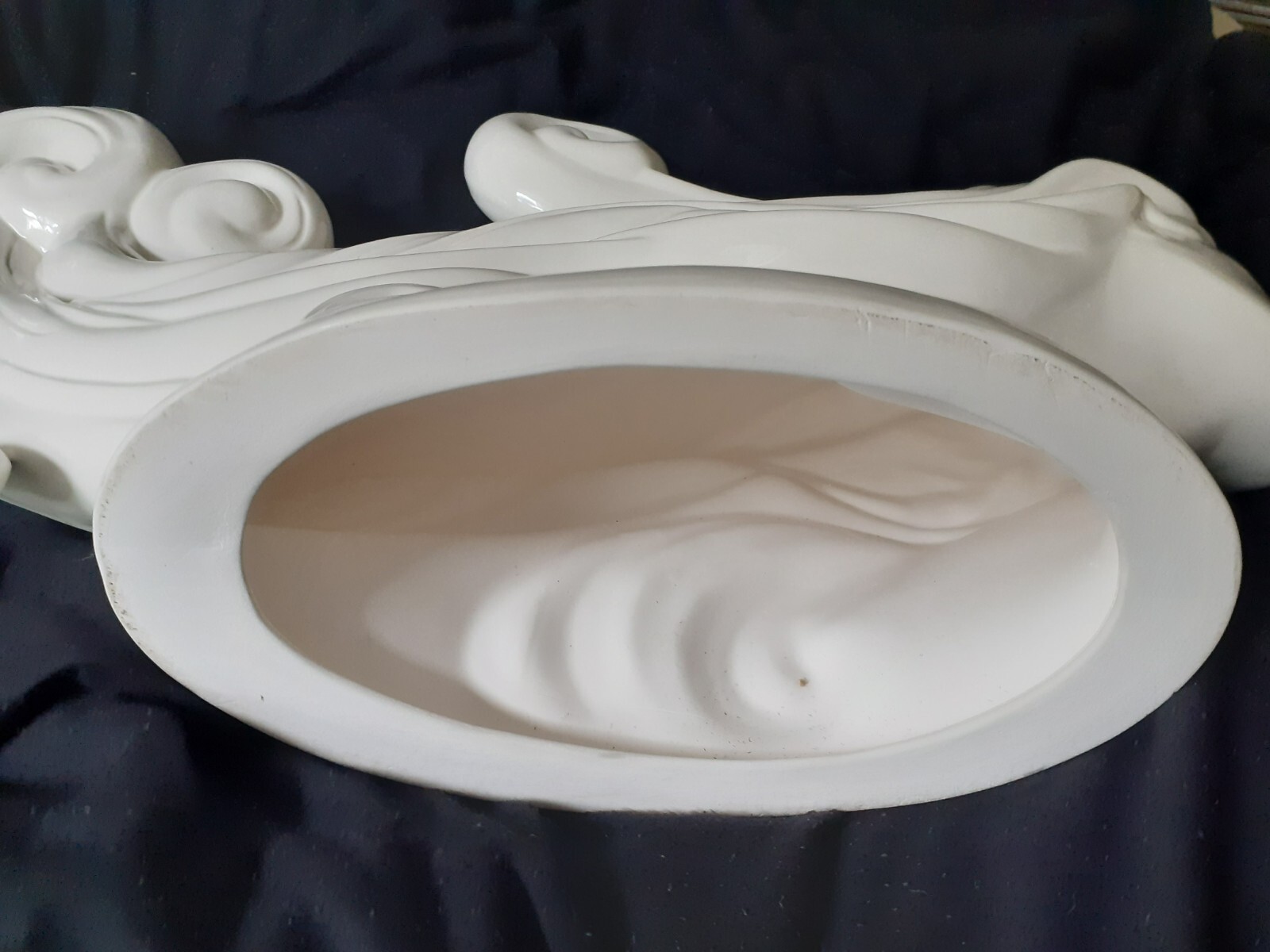 Large Royal Haeger Porcelain Ceramic Figure Head Rolling Hair Statue