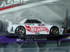 HOT WHEELS NISSAN SKYLINE GTR R32 PANDEM IMPORT CAR -White, MIP