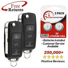 2 For 2006 2007 2008 2009 Volkswagen VW Beetle Keyless Remote Car Flip Key Fob