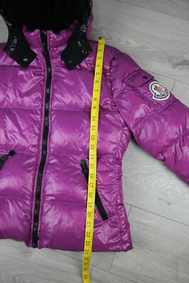 MONCLER Badia Authentic Pink Big Logo Down Jacket Vintage