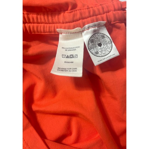LITA by Ciara NWT Crop Tee Ruched Drawstring on Sides Size Large Cherry Tomato - Picture 4 of 4