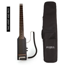 Full scale length electric acoustic guitar Headless silent travel portable