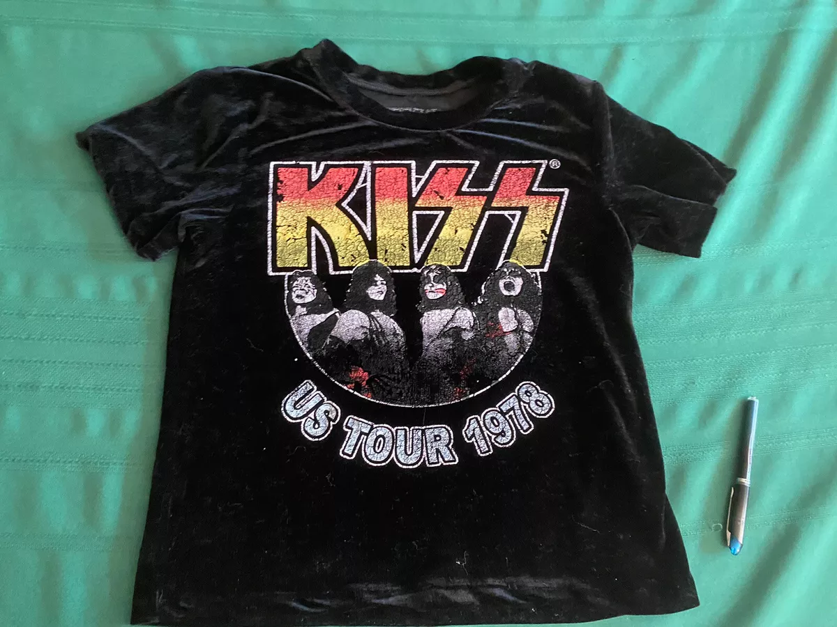 Women's kiss best sale band shirt