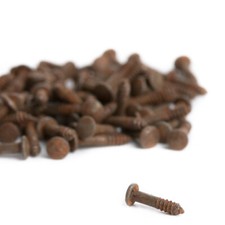 Bulk Package of 432 Tiny 1/4" Primitive Rusty Tin Nails