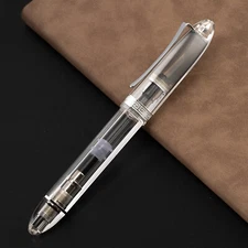 Majohn V60 Triangular Piston Fountain Pen EF/F/M/Stub Nib Transparent Gift Pen