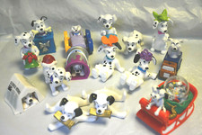 1996 Mcdonalds 101 Dalmations Happy Meal - lot of 15 total: includes 1 snowglobe
