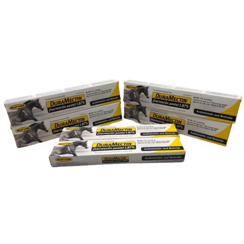 6 pack DuraMectin Horse Paste Wormer Dewormer 1.87 0.21 oz. Expires 12