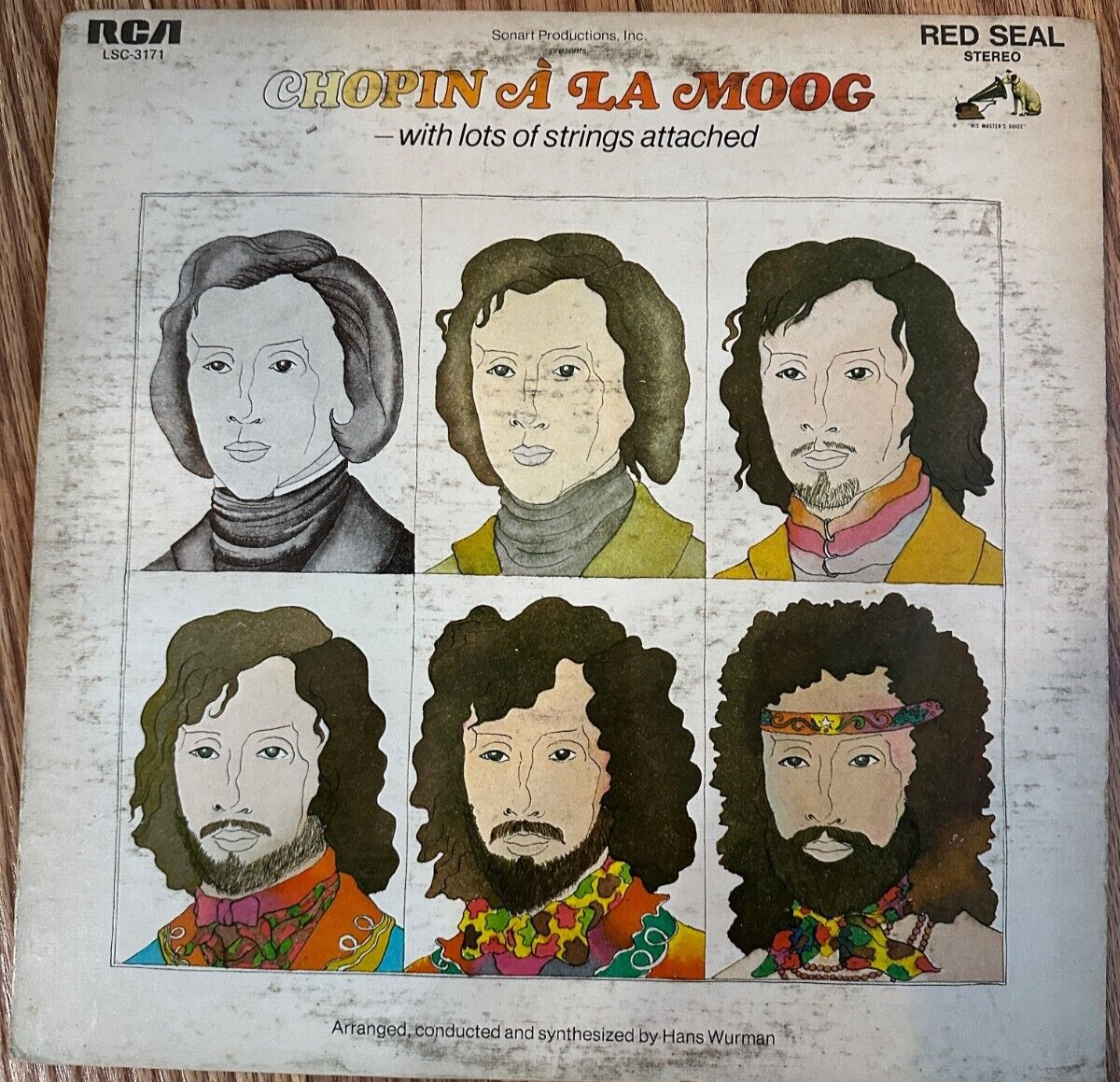 HANS WURMAN CHOPIN A LA MOOG WITH LOTS OF STRINGS ATTATCHED VINYL