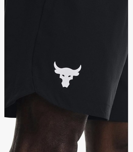 Under Armour Project pantaloncino tessuto rock uomo taglia small petite nero NUOVO - Foto 5 di 19