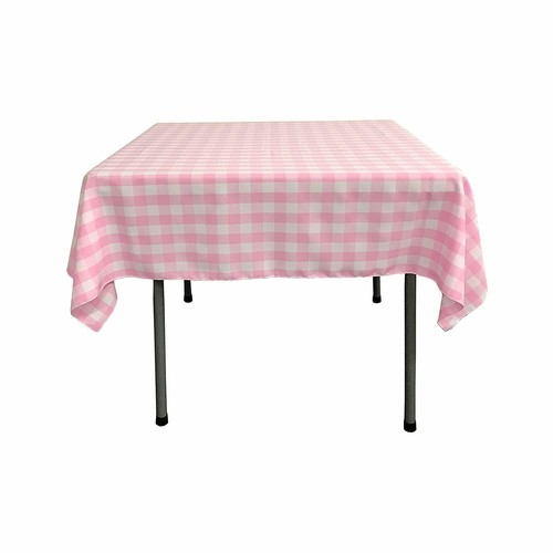 New Creations Fabric & Foam Inc, Polyester Gingham Checkered Square Tablecloth - Picture 11 of 20