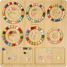 Bead Boards for Jewelry Making Bamboo Bracelet Making Bead Tray 5" 5.5" 6" 6.5"