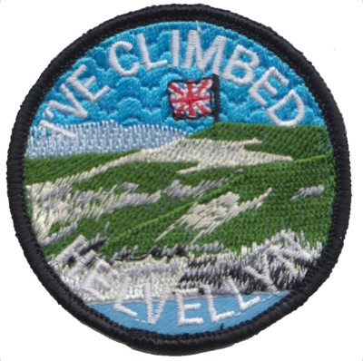 Bestickter Aufnäher I've Climbed Helvellyn Mountain Lake District