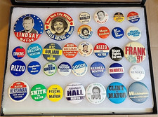 LOT OF POLITICAL MAYORAL ELECTIONS NYC ABZUG GULIANI CLINT BUCKLEY FRANK & MORE