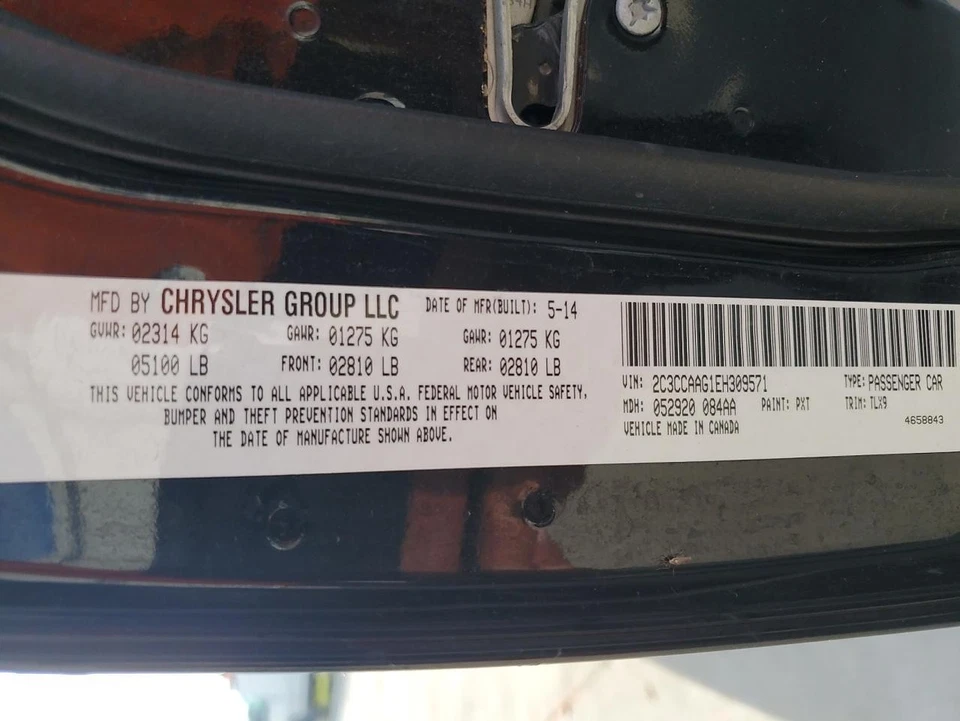 Conjunto de filtro de aire usado se adapta a: Chrysler 300 2014 3,6 grado A Foto 4 de 4