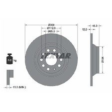 2x Bremsscheibe hinten für Cupra Terramar KP1 id79226