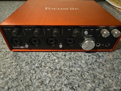 Focusrite Scarlett 18i8 (2nd Gen) 18 Channel USB Audio Interface - Red